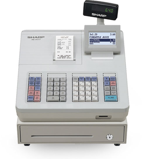 Registrierkassa SHARP XE-A177WH